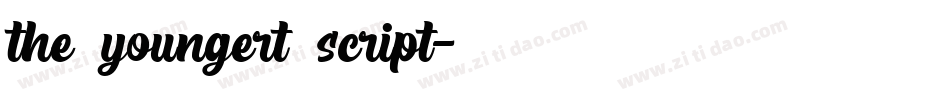 the youngert script字体转换